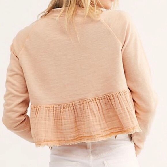 NWT Free People Sweet Jane Cropped Pullover - Picture 4 of 7